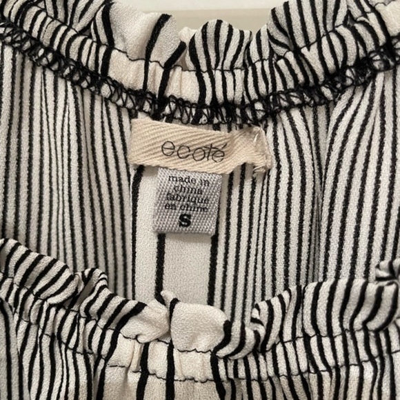 Urban Outfitters Ecote Striped Off-the-Shoulder Romper - Picture 12 of 13